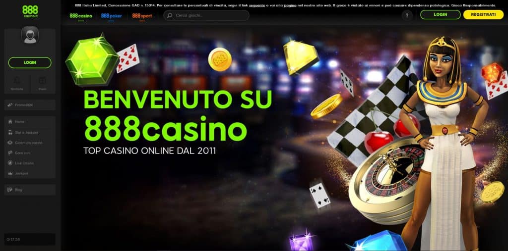 Slot machines su 888 Casino