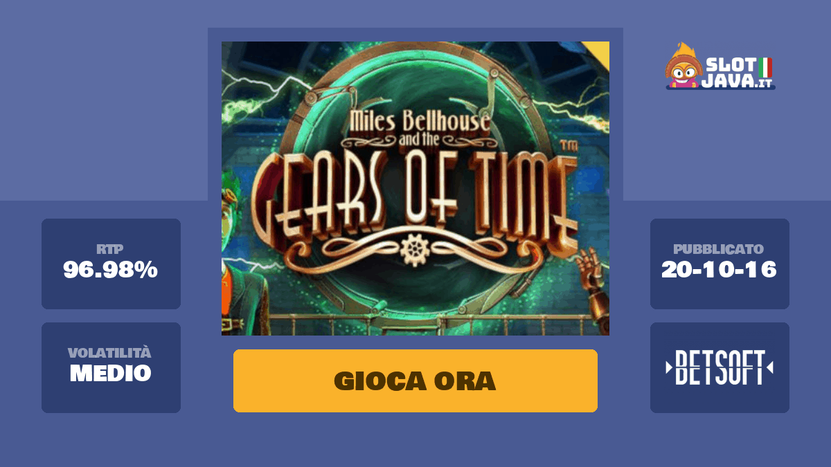 Miles Bellhouse and the Gears of Time Slot Machine Online