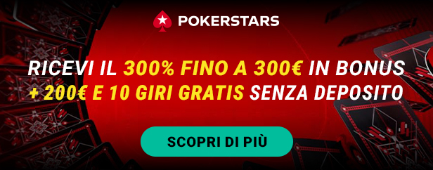 Ecco cosa offre il bonus benvenuto PokerStars ai nuovi iscritti