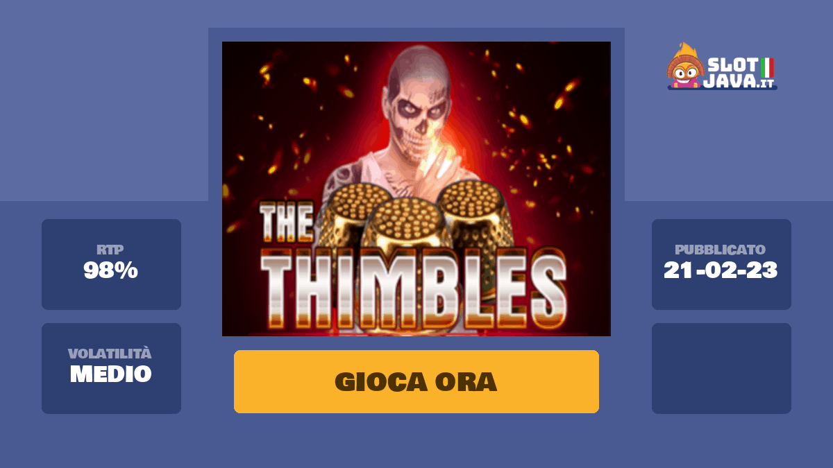 The Thimbles Slot Machine Online Gioca Gratis