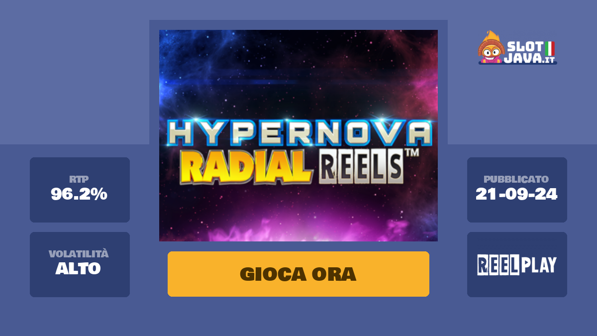 Hypernova Infinity Reels Slot Machine Online – Gioca Gratis