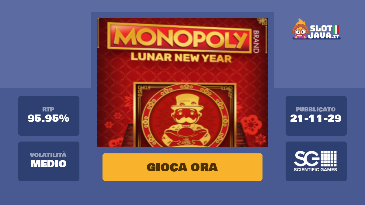Monopoly Lunar New Year Slot Machine Online – Gioca Gratis