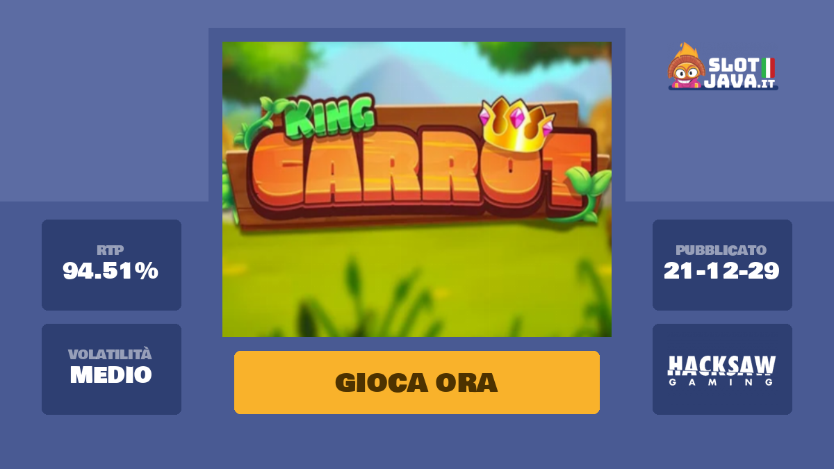 King Carrot Slot Machine Online Gioca Gratis