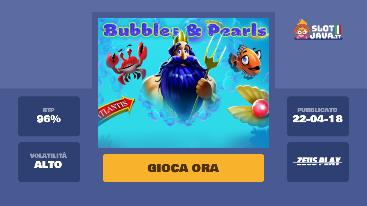 Bubbles and Pearls Slot Machine Online Gioca Gratis