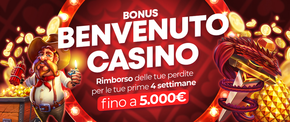 Bonus Benvenuto di DomusBet: recupero perdite fino a 5.000€!