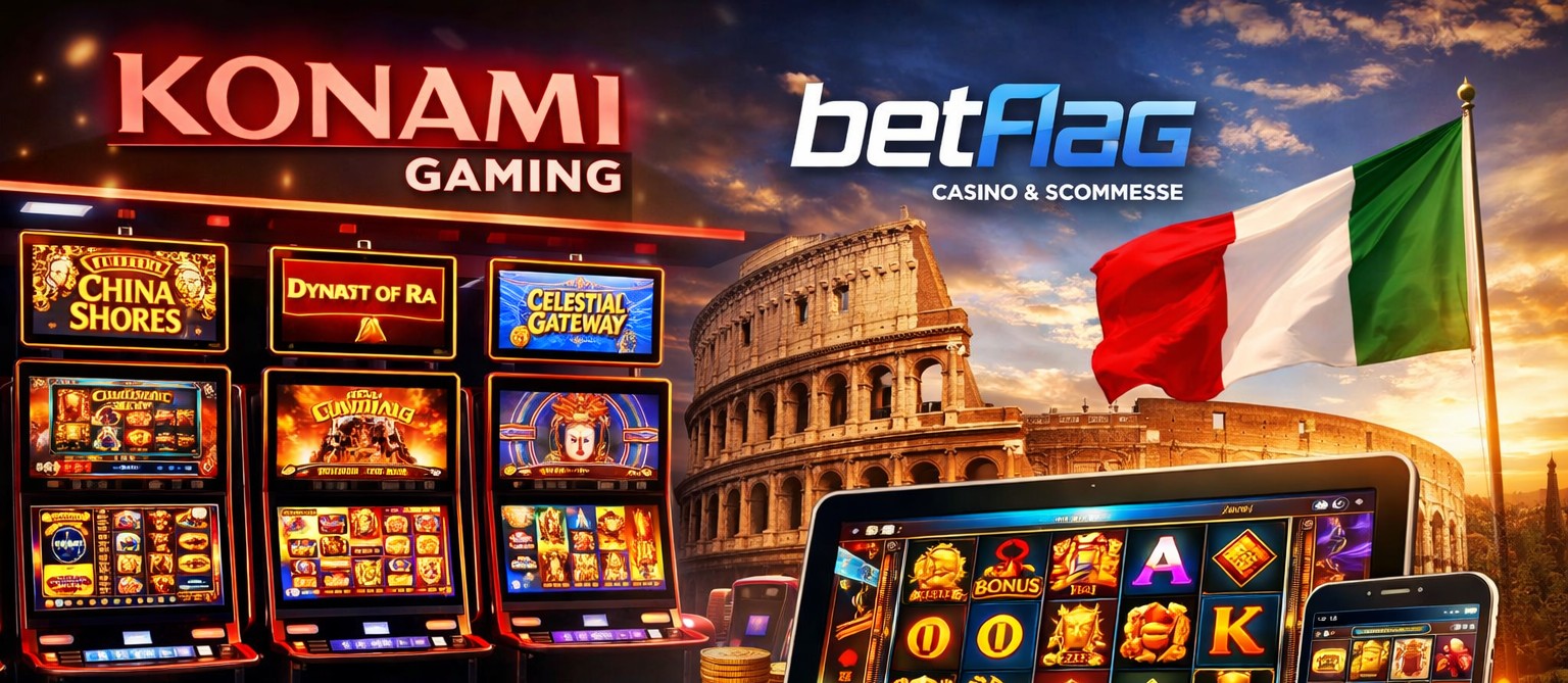 Konami Gaming lancia le sue slot online con soldi veri in Italia tramite Betflag