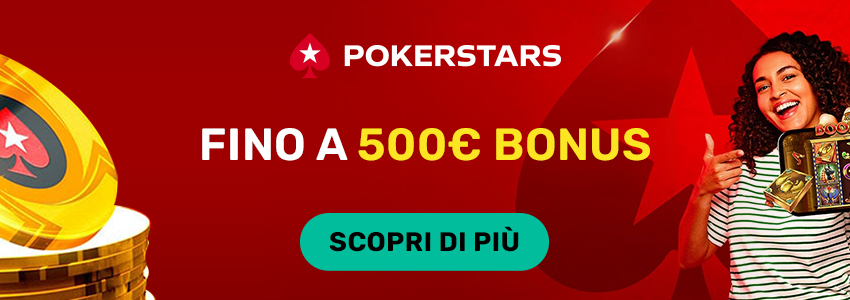 Ecco cosa offre il bonus benvenuto PokerStars ai nuovi iscritti
